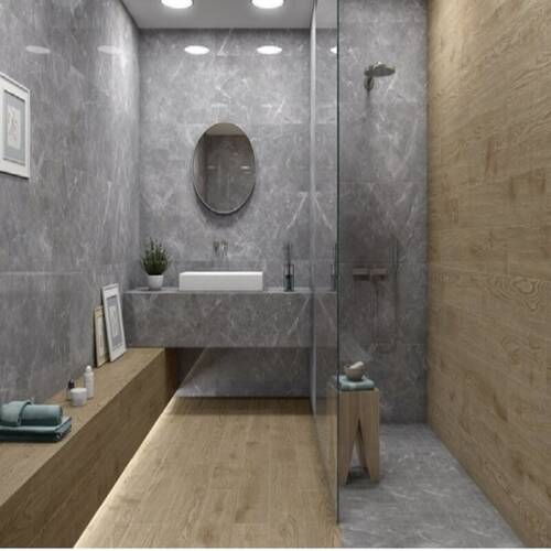 Керамограніт Megagres Vezuv Light Grey Full Lapp 60x120 см, фото 2