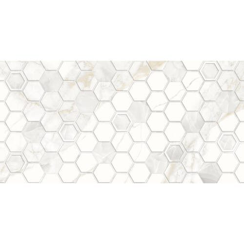 Плитка Golden Tile Sentimento Hexagon Білий Sn0151 30x60 см, фото 1