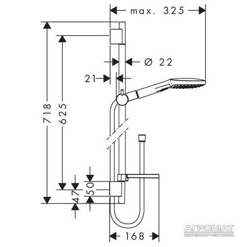 Душовий набір Hansgrohe Raindance Select E 26620400, фото 3