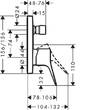 Смеситель скрытого монтажа для ванны/душа Hansgrohe Vivenis 75415670, фото 2