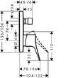 Смеситель скрытого монтажа для ванны/душа Hansgrohe Vivenis 75415700, фото 2