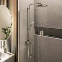 Душевая система Grohe Euphoria System 310 26075DC0 с термостатом, суперсталь, фото №4