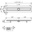 Корпус душового каналу TECE Drainline 600700 700 мм, фото 2