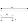 Решітка для душового каналу TECE Drainline Basic 600710 700 мм, фото 2