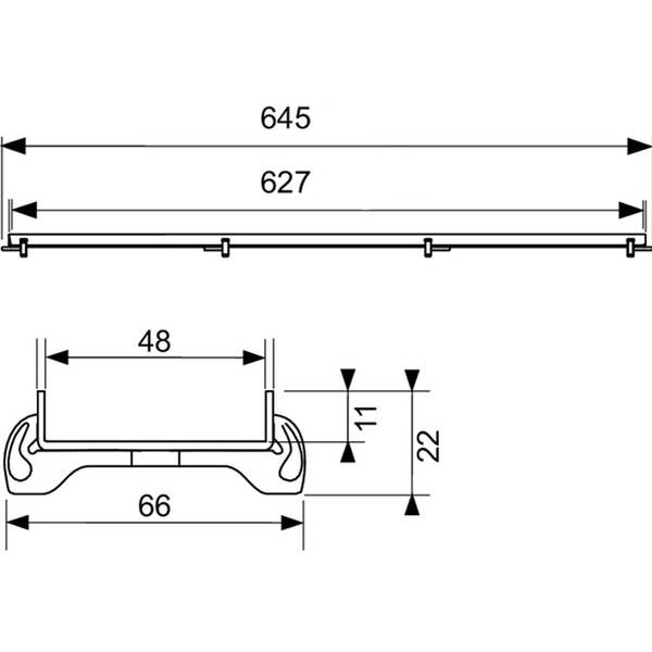 Решітка для душового каналу TECE Drainline Plate 600770 700 мм під плитку, фото 4
