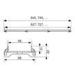 Решітка для душового каналу TECE Drainline Plate 600970 900 мм під плитку, фото 2