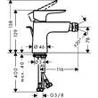 Змішувач для біде Hansgrohe Talis E 71720340 хром чорний матовий, фото 2