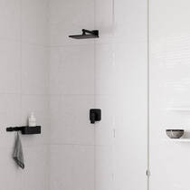 Верхній душ Hansgrohe Vernis Shape Overhead shower 230 1jet 26281670 чорний матовий, фото №3