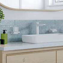 Склянка Hansgrohe AddStoris 41749700 з тримачем, білий матовий, фото №3