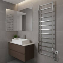 Полотенцесушитель электрический Mario Токио-I 1200х500/80 TR К 1200х490 мм хром 170 Вт, фото №1