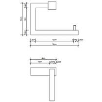 Тримач для туалетного паперу Decor Walther Corner CO TPH3 0561560 без кришки, чорний матовий, фото №2