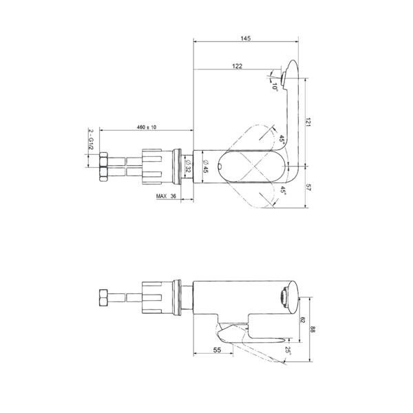 Змішувач для раковини Devit Soul 11811149, фото 3