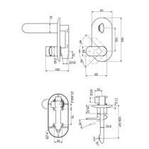 Змішувач прихованого монтажу для раковини Devit Soul 1181X149, фото №2