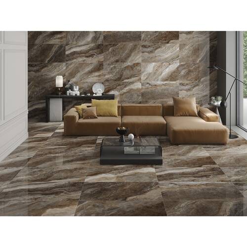 Керамограніт Almera Ceramica (Spain) P.E. Pul Galaxy Brown 60x120 см, фото 4