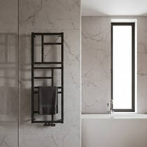 Рушникосушарка водяна Instal Projekt Mondrian MON-40/80D50C12 832х400 мм графіт, фото 4