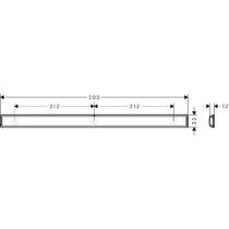 Штанга для душу Hansgrohe WallStoris 27902670 50 см, чорний матовий, фото №2