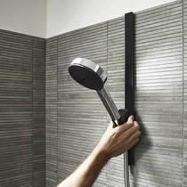 Штанга для душу Hansgrohe WallStoris 27902670 50 см, чорний матовий, фото №3