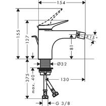 Смеситель для биде Hansgrohe Vivenis 75200000, фото №2