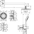 Душевая система скрытого монтажа Hansgrohe Croma 27953000 с термостатом, фото 2