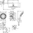 Душова система прихованого монтажу Hansgrohe Crometta S 27958000, фото 2
