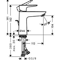 Смеситель для раковины Hansgrohe Talis E 71713140 бронза матовый, фото №2