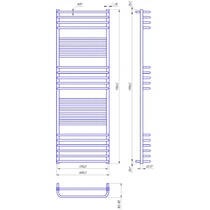 Полотенцесушитель водяной Mario Гера-Люкс 1750х600/570 1750х600 мм полированная нержавеющая сталь, фото №2