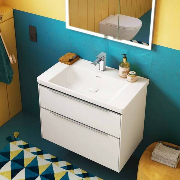 Тумба для раковини Villeroy & Boch Subway 3.0 C57400VF 80 см підвісна білий, фото 6