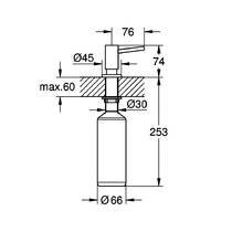 Дозатор жидкого мыла Grohe Cosmopolitan 40535GL0 500 мл золото, фото №3