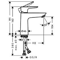 Смеситель для раковины Hansgrohe Talis E 71712140 бронза матовый, фото №2