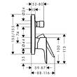 Змішувач прихованого монтажу для душу/ванни Hansgrohe Talis E 71745140 бронза матовий, фото 2