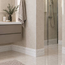 Плінтус Ceramica Deseo Zoc Jeddah Platino 15х25 см, фото №1