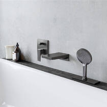 Змішувач прихованого монтажу для ванни/душу Hansgrohe Metropol 32545340 чорний хром, фото №3