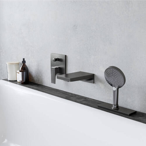 Змішувач прихованого монтажу для ванни/душу Hansgrohe Metropol 32545340 чорний хром, фото 3