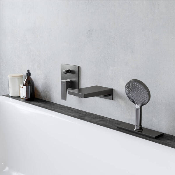 Змішувач прихованого монтажу для ванни/душу Hansgrohe Metropol 32545340 чорний хром, фото 3