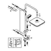 Душевая система Grohe Tempesta Cosmopolitan System 250 Cube 26694000 хром, фото №3