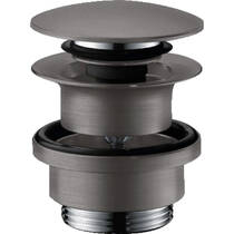 Донный клапан для раковины Hansgrohe Push-Open 50100340 черный матовый хром, фото №1