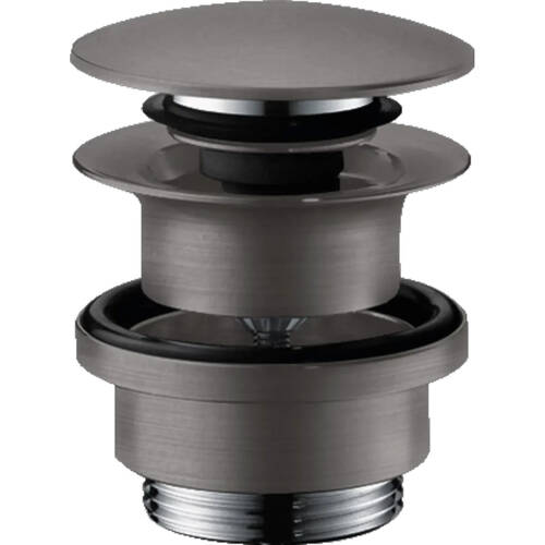 Донный клапан для раковины Hansgrohe Push-Open 50100340 черный матовый хром, фото 1