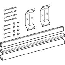 Комплект профілей Kolo SU00016 для універсальних панелей UNI 2 (фронтальна, бічна) кутовий монтаж, білий матовий, фото №2