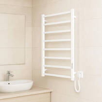 Рушникосушарка електрична Mario Токіо-I 800х500/80 TR К 800х490 мм білий глянець 120 Вт, фото №6