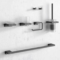 Щітка для унітаза Hansgrohe AddStoris 41752340 з тримачем, хром чорний матовий, фото №3