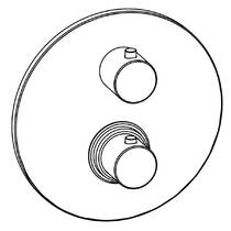 Смеситель скрытого монтажа для душа Paffoni Light LIQ 019 ST с термостатом, цвет - сталь, фото №2