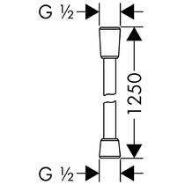 Душевой шланг Hansgrohe Isiflex 28272140 1,25 м бронза матовый, фото №2