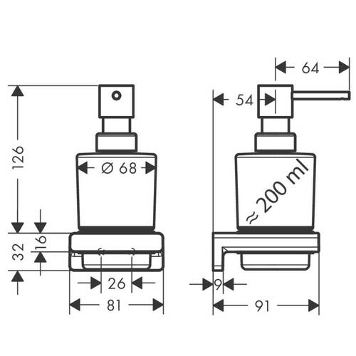 Дозатор для жидкого мыла Hansgrohe AddStoris 41745000 хром, фото 3