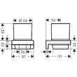 Склянка Hansgrohe AddStoris 41749000 з тримачем хром, фото 4