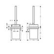 Щітка для унітаза Hansgrohe AddStoris 41752000 з тримачем хром, фото 3