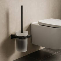 Щітка для унітаза Hansgrohe AddStoris 41752670 з тримачем чорний матовий, фото №4