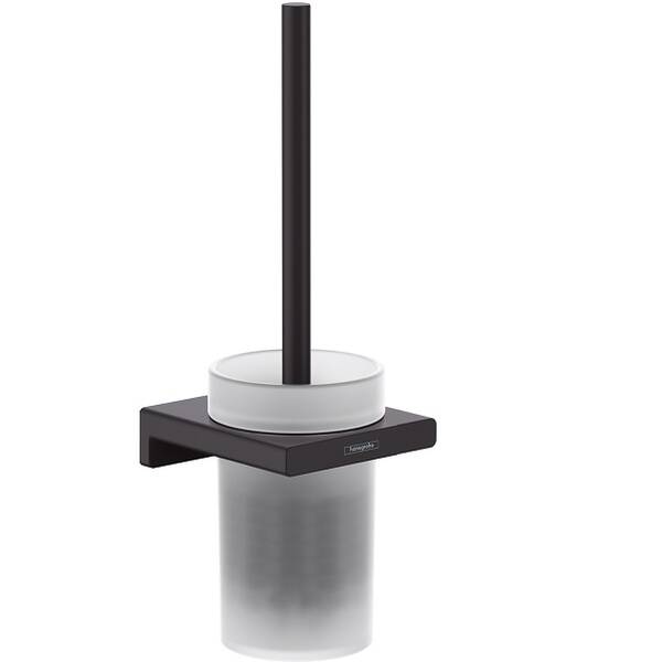 Щітка для унітаза Hansgrohe AddStoris 41752670 з тримачем чорний матовий, фото 1