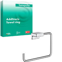 Тримач-півкільце для рушників Hansgrohe AddStoris 41754000 хром, фото №2