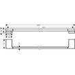 Тримач для рушників Hansgrohe AddStoris 41747670 чорний матовий, фото 2