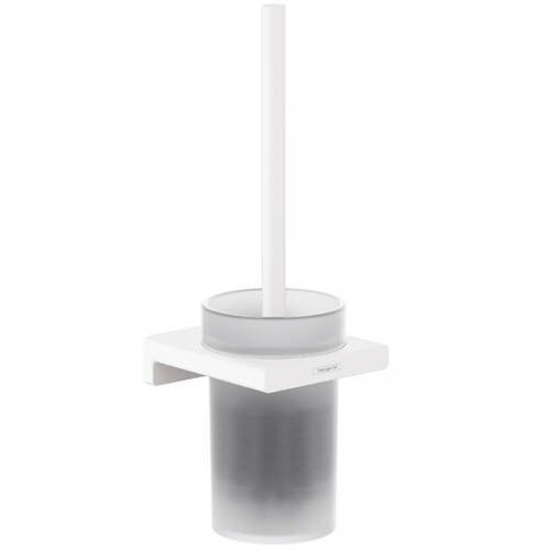 Щітка для унітазу Hansgrohe AddStoris 41752700 з тримачем, білий матовий, фото 1